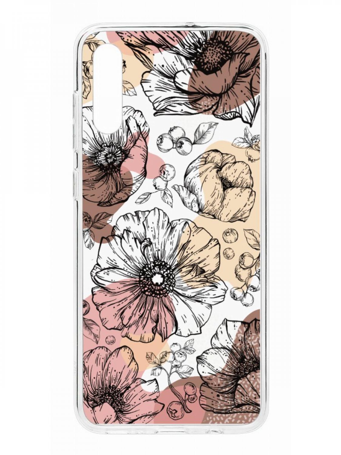 фото Противоударный чехол для samsung galaxy a70 2019 kruche print ягоды и цветы с рисунком кruче