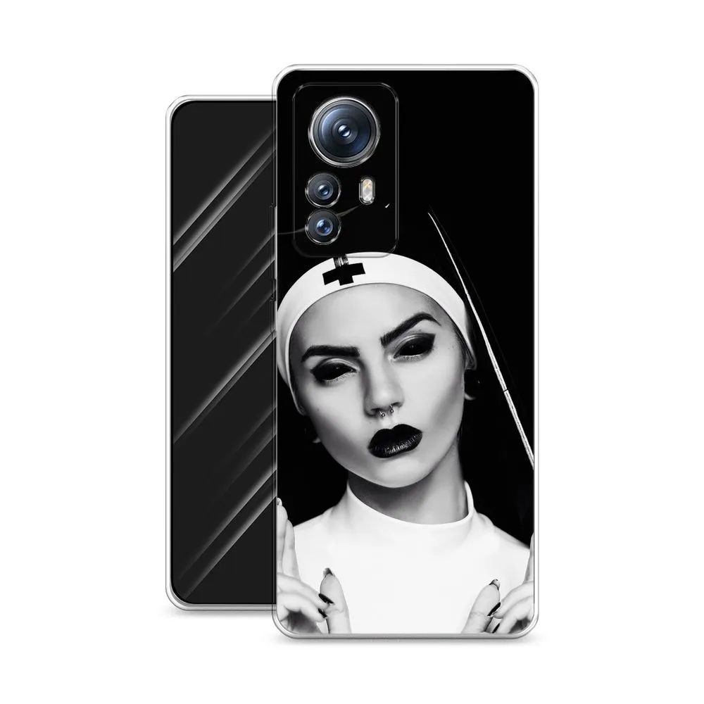 

Чехол Awog на Xiaomi 12S Pro "Черная монашка", Разноцветный, 316150-9