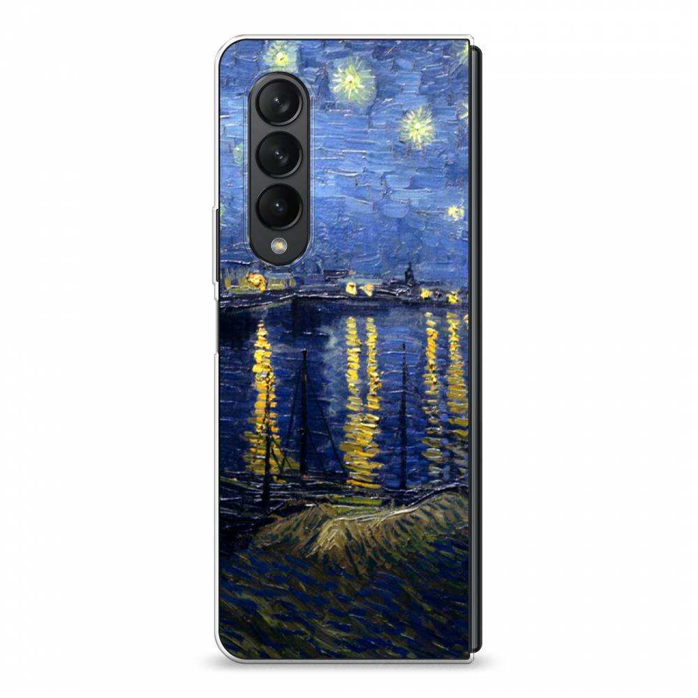 

Чехол на Samsung Galaxy Z Fold 3 "Звездная ночь над Роной", Синий;желтый, 2103650-4