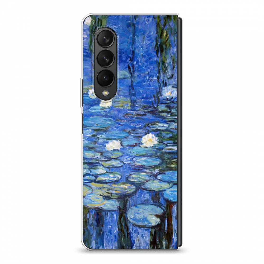 

Чехол на Samsung Galaxy Z Fold 3 "Нарисованный пруд", Синий;зеленый, 2103650-4