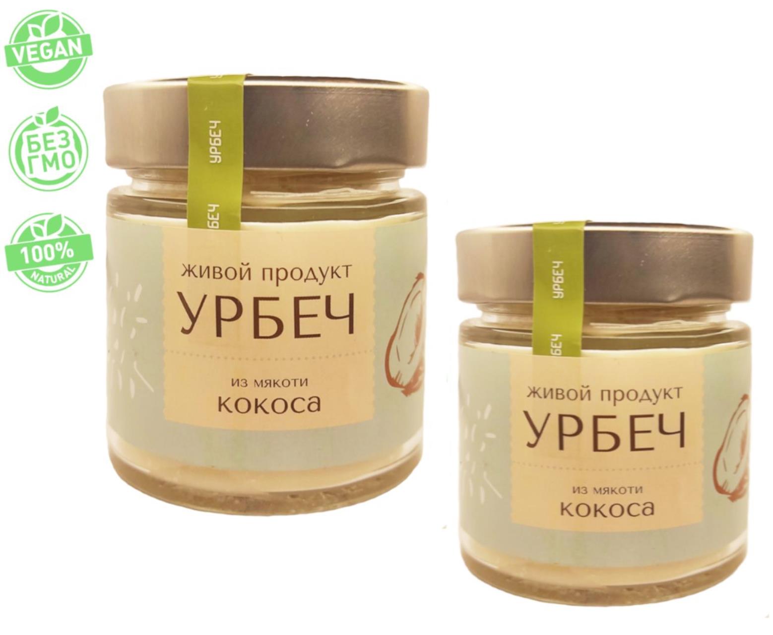 

Урбеч Живой Продукт из мякоти кокоса, 2 шт по 200 г