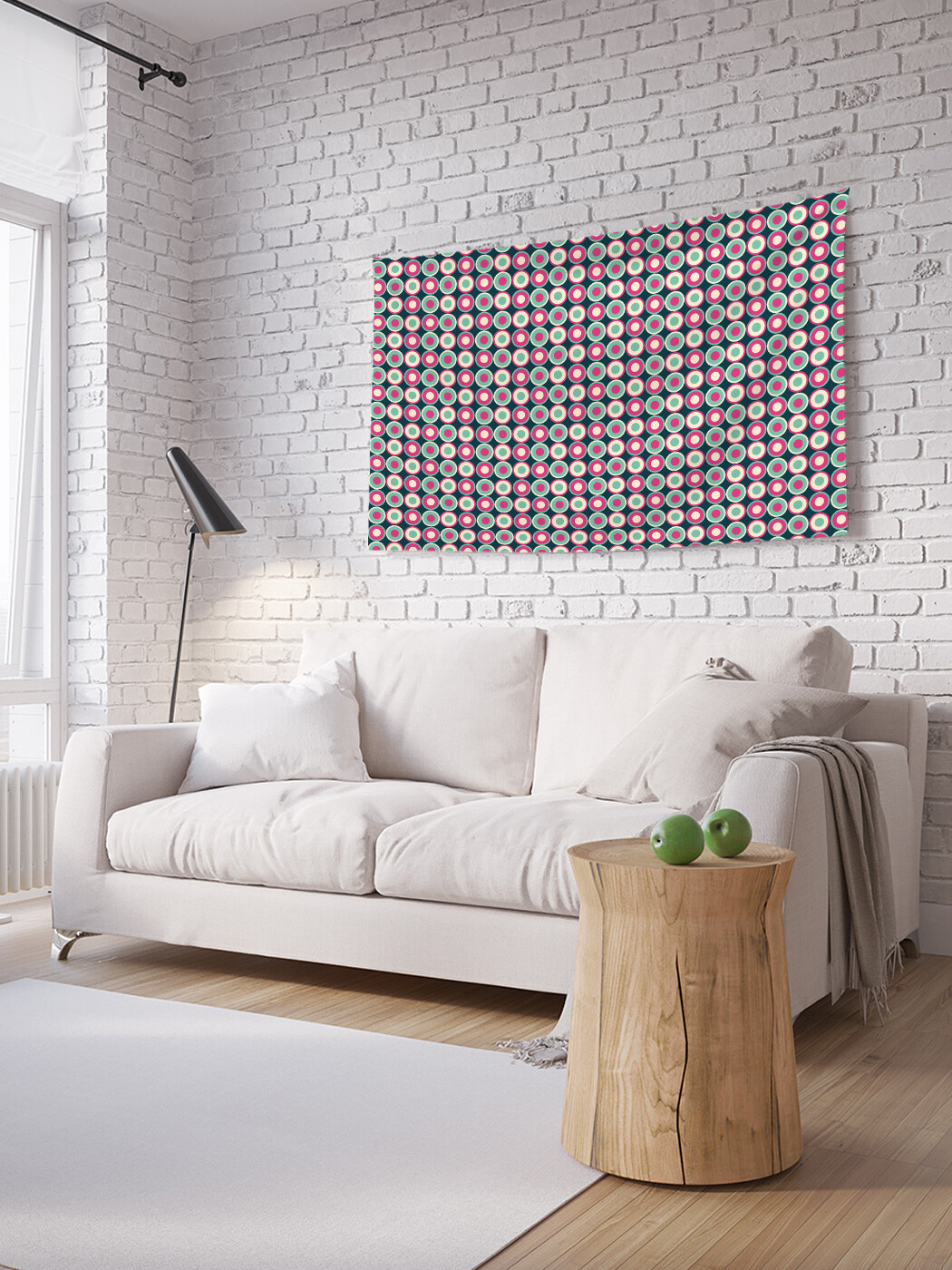 

Горизонтальное фотопанно JoyArty Круглые метаморфозы, из ткани, 100х150 см