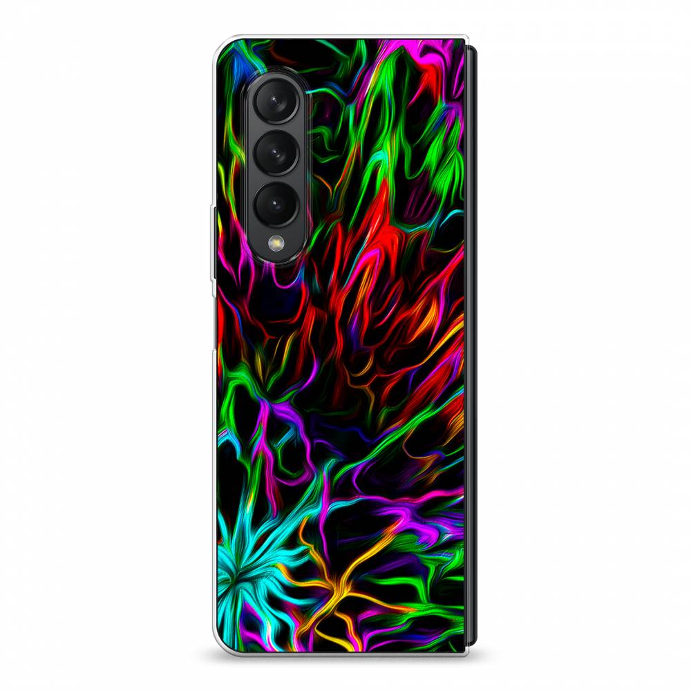 

Чехол на Samsung Galaxy Z Fold 3 "Разноцветные разводы", Голубой;зеленый;оранжевый, 2103650-3