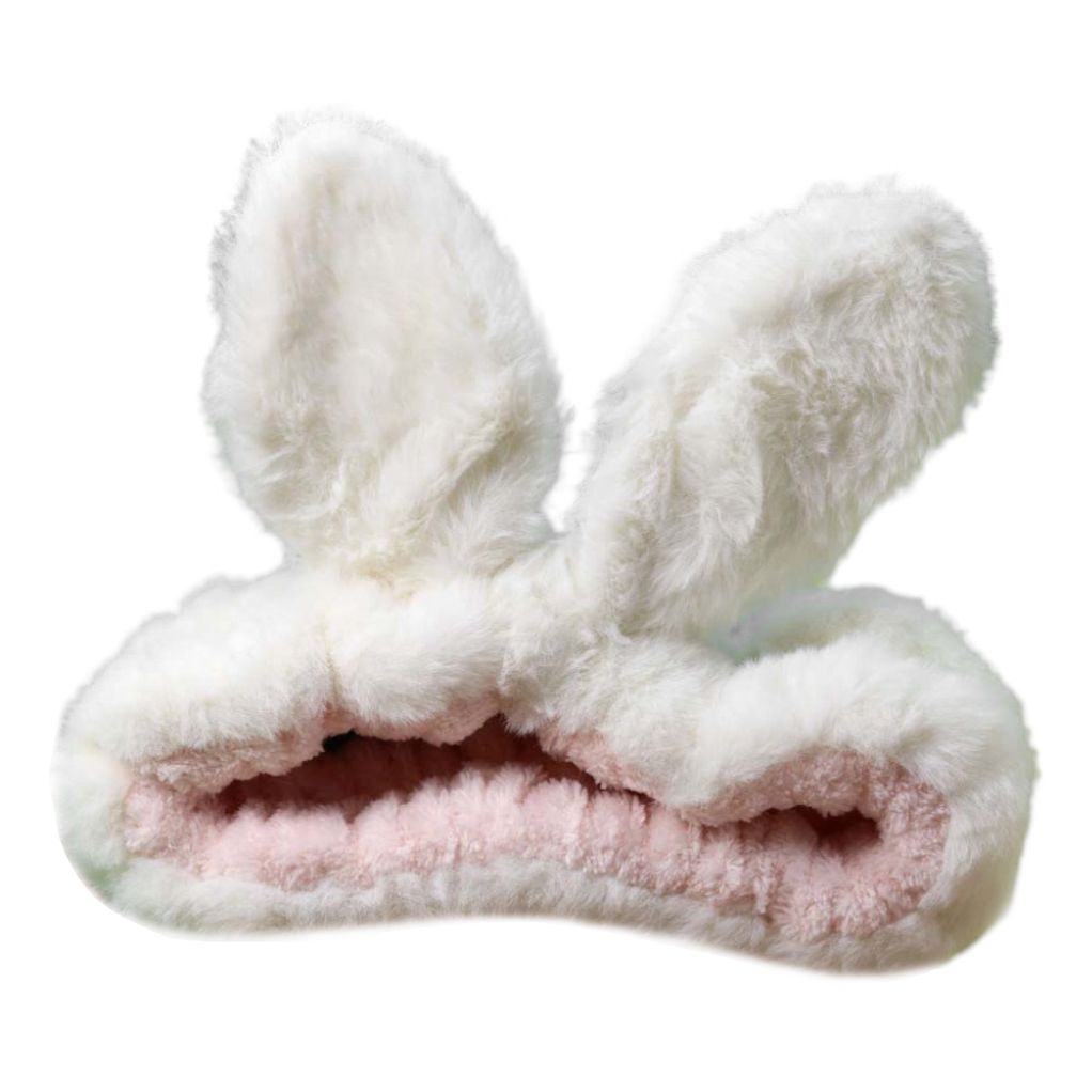 Повязка на голову iLikeGift Plush bunny белая