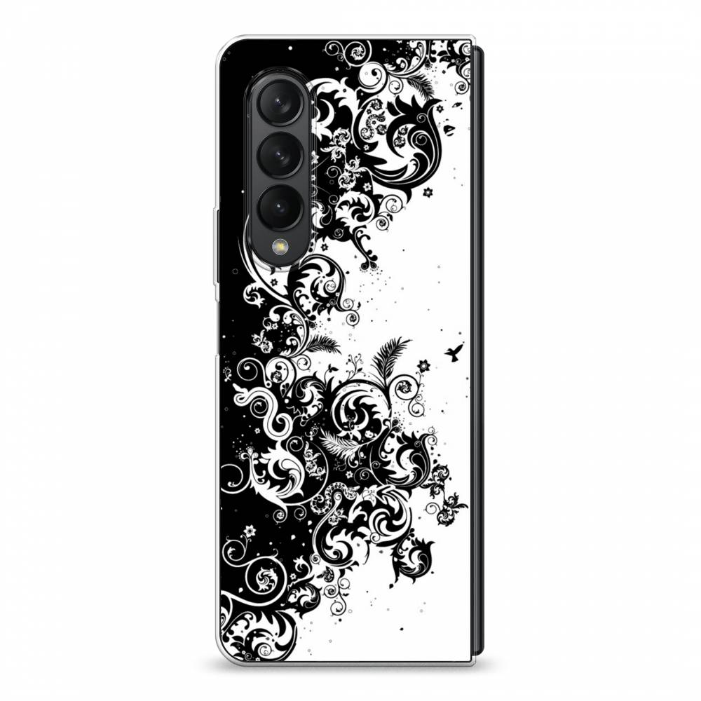 

Чехол на Samsung Galaxy Z Fold 3 "Черно белый узор", Белый;черный;серый, 2103650-3