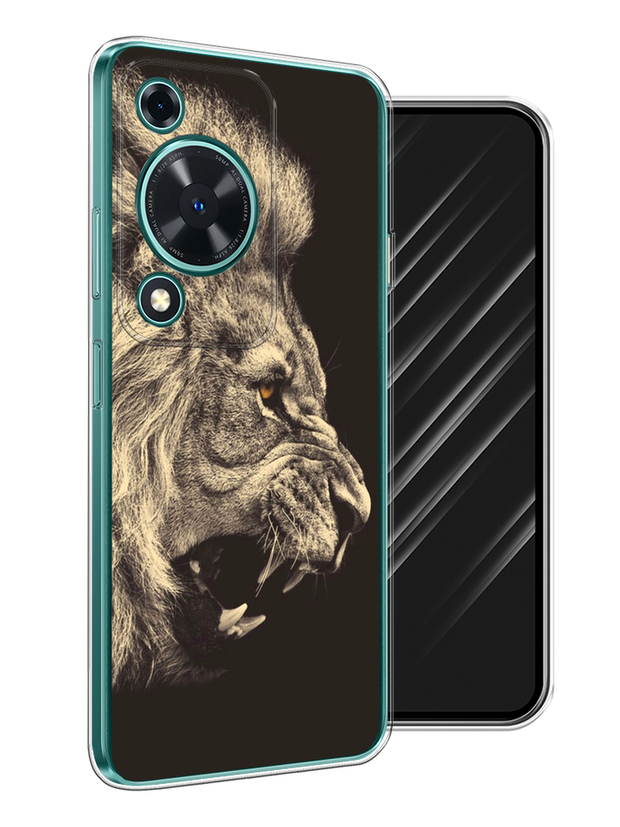 

Чехол Awog на Huawei Nova Y72 "Львиный рык 2", Бежевый;черный, 6123650-1