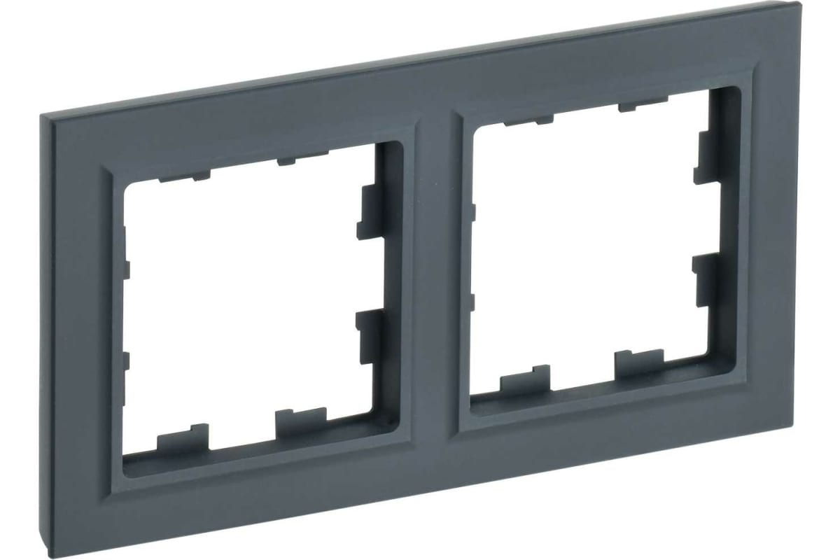 

2-местная рамка IEK Brite ру-2-брг графит BR-M22-K53, Черный