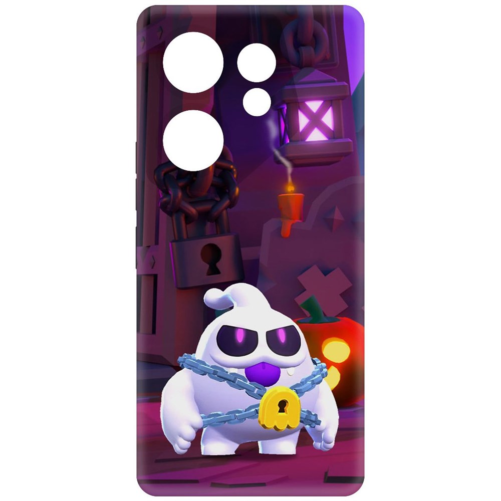 

Чехол-накладка Soft Case Brawl Stars - Призрак Скуик для Tecno Camon 20 Premier черный