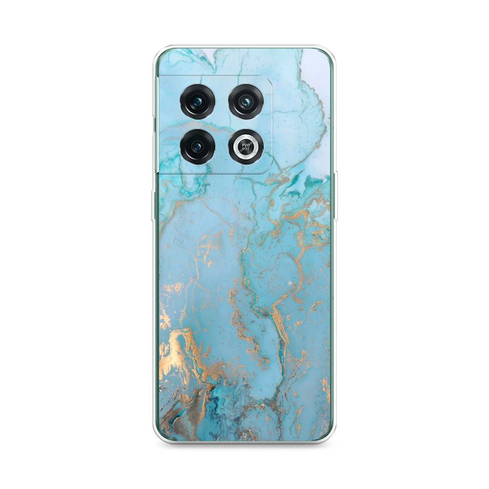

Чехол Awog на OnePlus 10 Pro / ВанПлас 10 Pro "Голубой мрамор рисунок", 152150-3