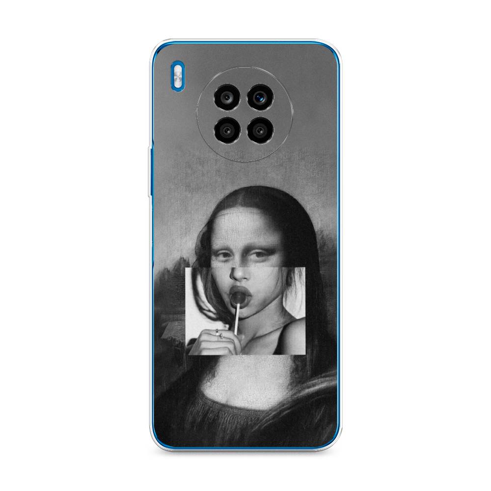 

Чехол Awog на Honor 50 Lite "Mona Lisa sucking lollipop", Серый, 6106450-9