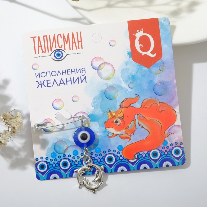 

Брошь из бижутерного сплава Queen Fair 7415893, пластик, 7415893