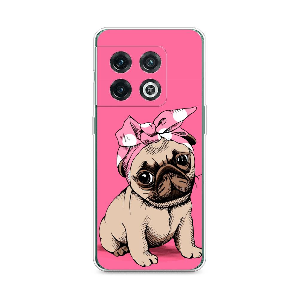 

Чехол Awog на OnePlus 10 Pro / ВанПлас 10 Pro "Dog Pin-Up", Розовый;бежевый, 152150-2