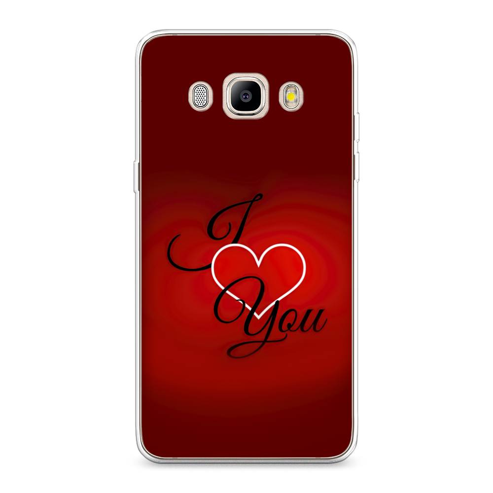 

Чехол Awog на Samsung Galaxy J5 2016 / Самсунг J5 2016 "I love you 3", Красный;черный, 22750-6