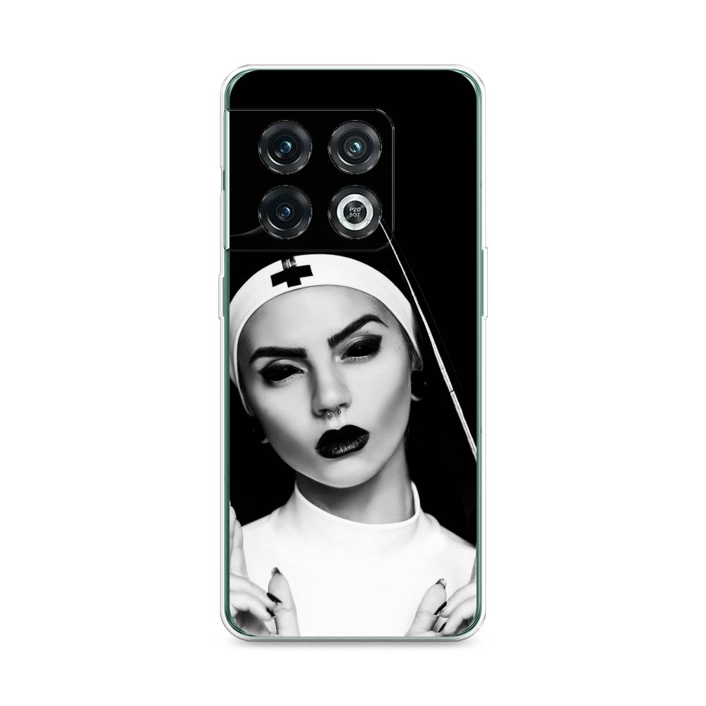 

Чехол Awog на OnePlus 10 Pro / ВанПлас 10 Pro "Черная монашка", Серый;черный, 152150-9