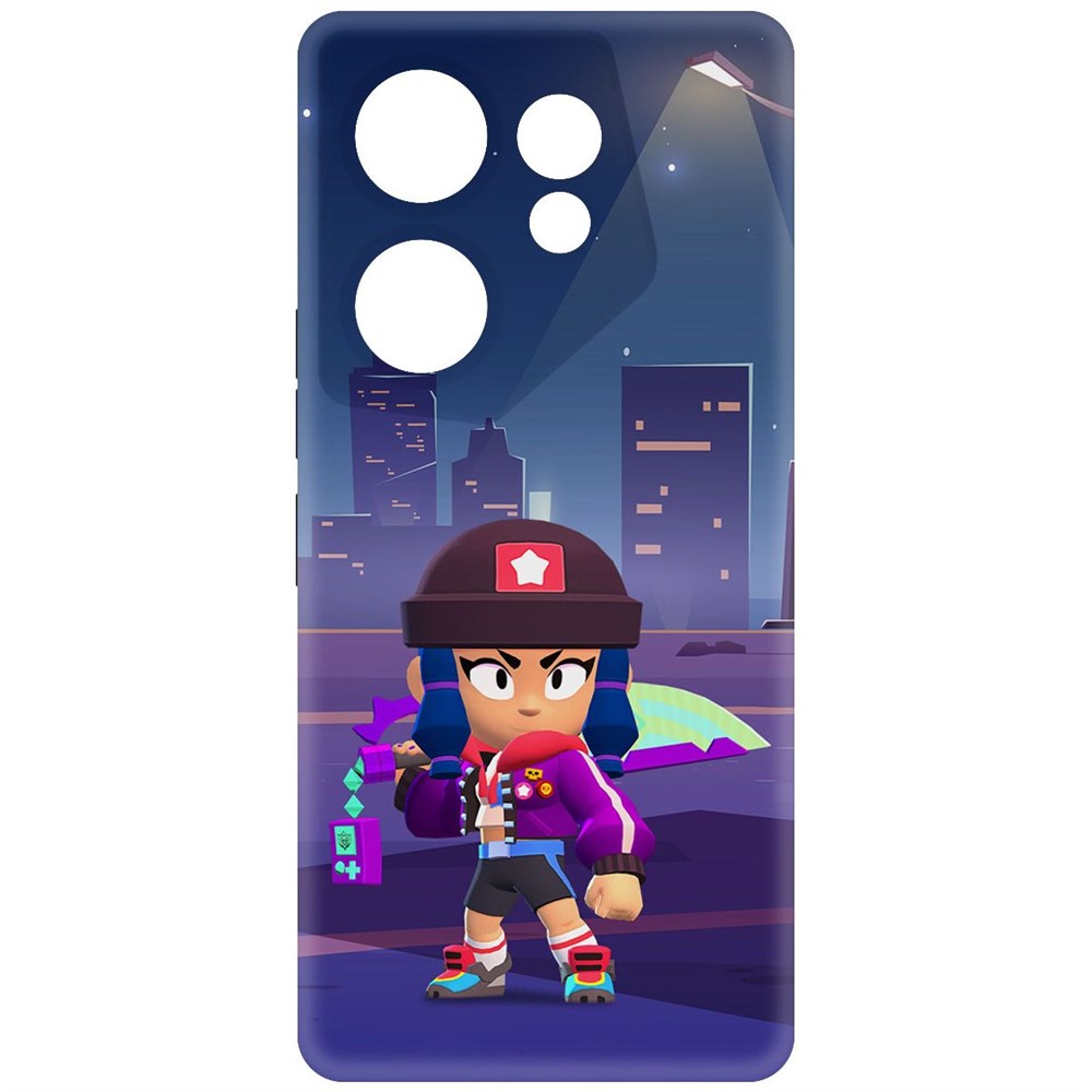 

Чехол-накладка Soft Case Brawl Stars - Героиня Биби для Tecno Camon 20 Premier черный