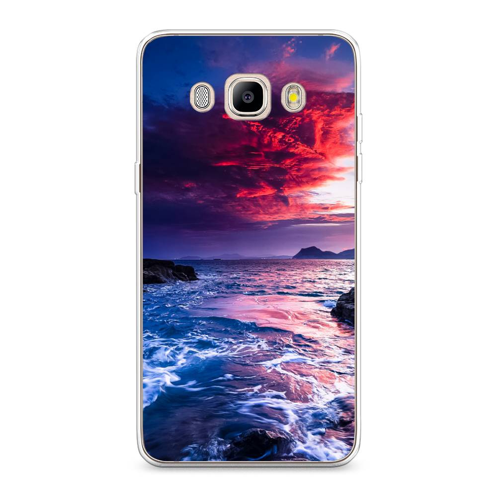 

Чехол Awog на Samsung Galaxy J5 2016 / Самсунг J5 2016 "Волны 1", Розовый;синий, 22750-4