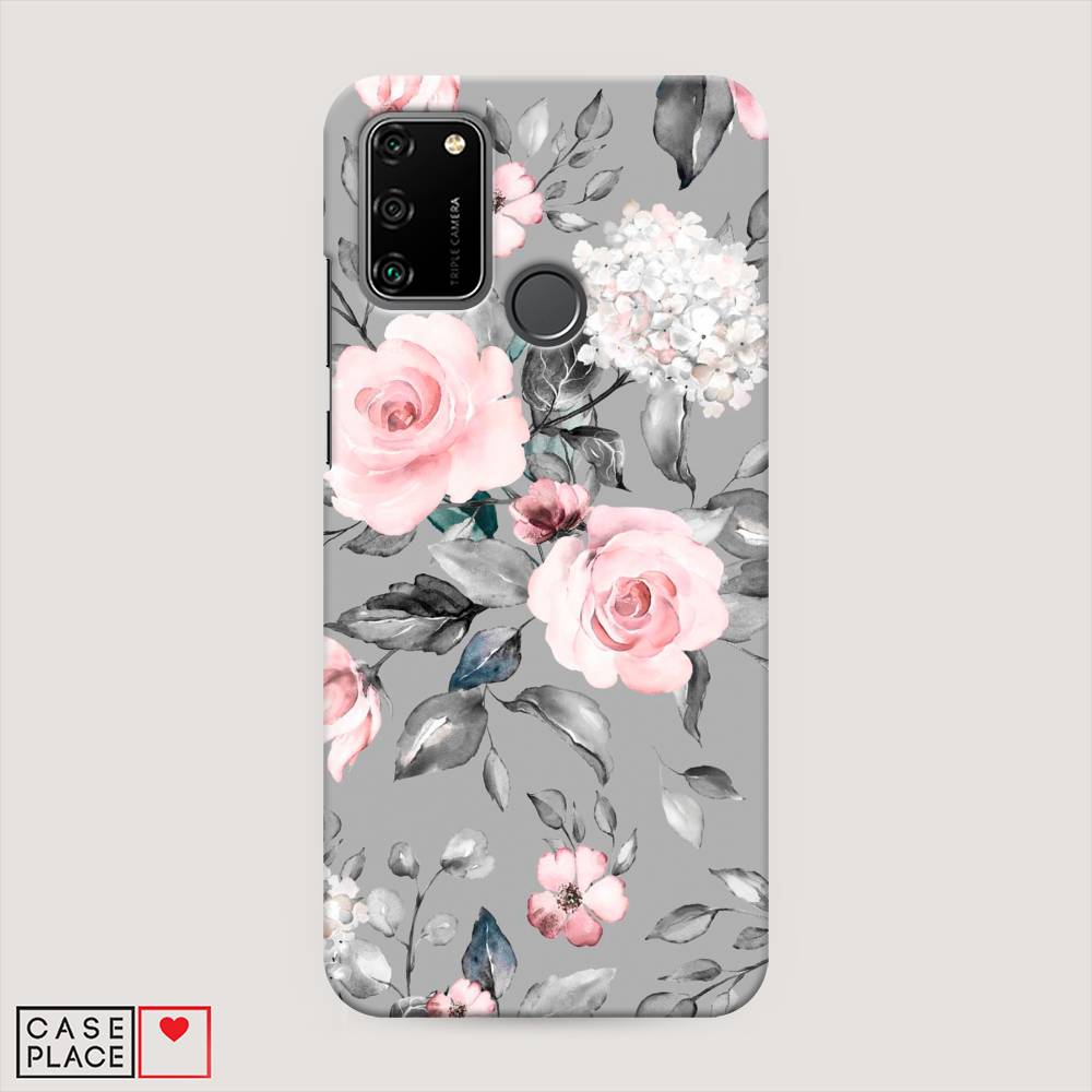 

Чехол Awog "Розы на сером" для Honor 9A, 612320-6