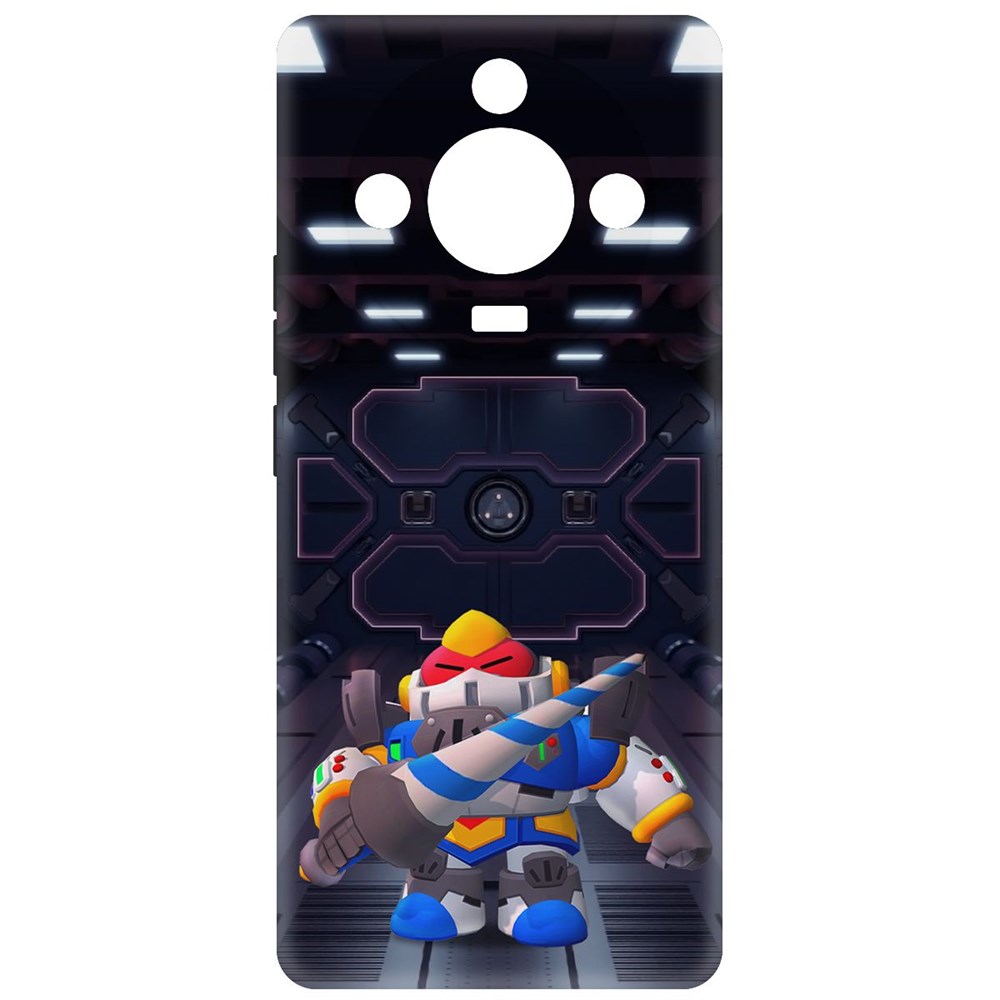 

Чехол-накладка Soft Case Brawl Stars - Паладин Вольт-Меха для Realme 11 Pro+ черный