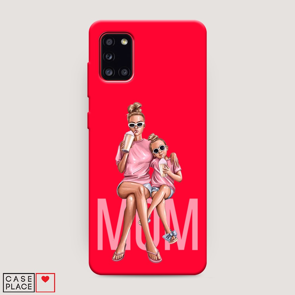 фото Матовый силиконовый чехол "lovely mom" на samsung galaxy a31 awog