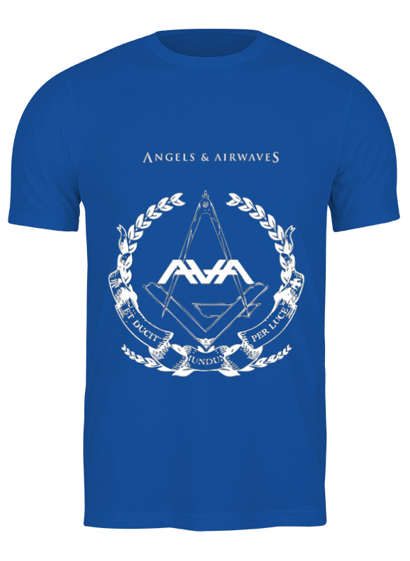 

Футболка мужская Printio Angels and airwaves freemason синяя M, Синий, Angels and airwaves freemason