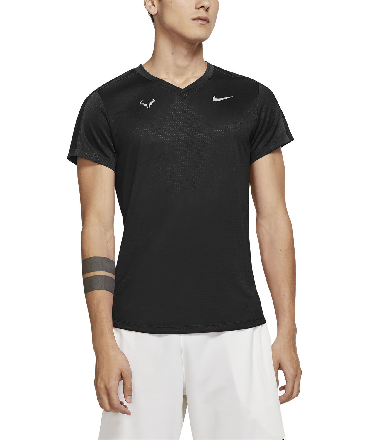 фото Футболка мужская nike afa m nkct df challngr top ss черная xl us