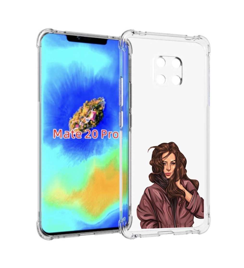 

Чехол MyPads Арт рисунок девушки для Huawei Mate 20 Pro/Mate 20 RS 6.39, Прозрачный, Tocco