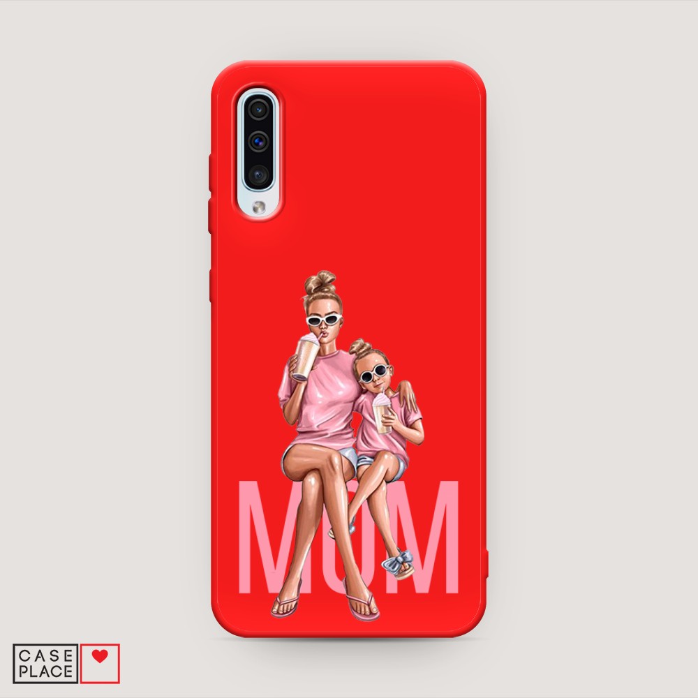 фото Матовый силиконовый чехол "lovely mom" на samsung galaxy a30s awog