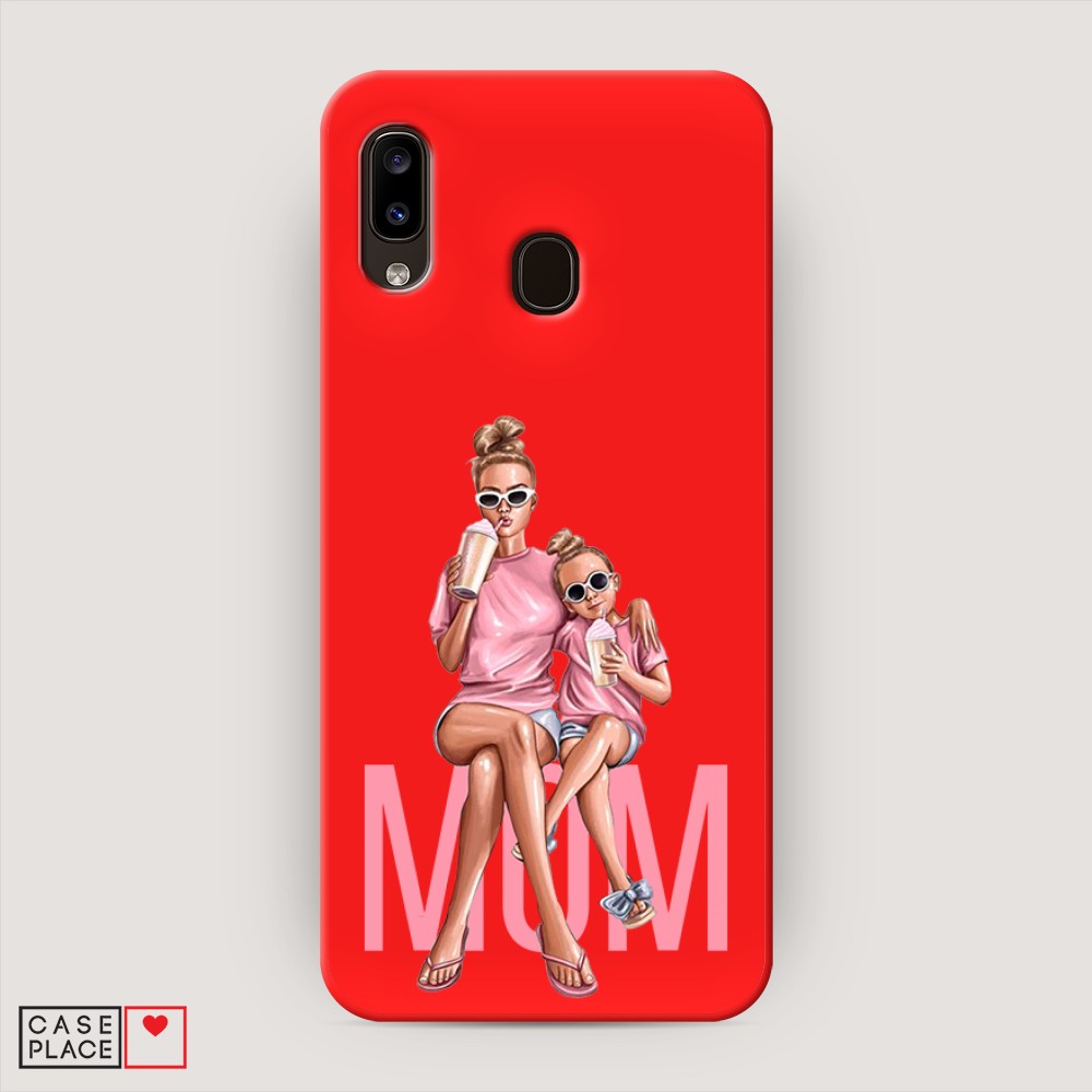 фото Матовый силиконовый чехол "lovely mom" на samsung galaxy a30 awog