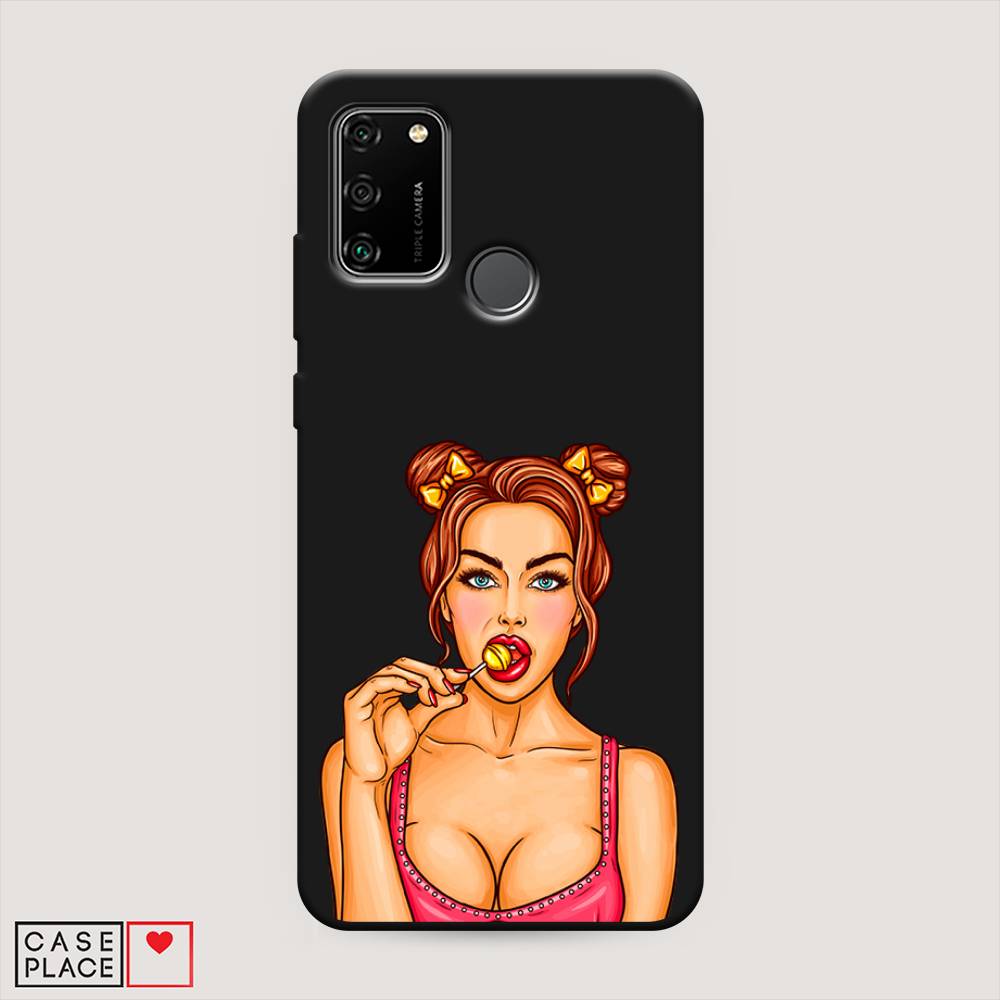 

Чехол Awog на Honor 9A "Вкусный леденец", Бежевый;коричневый;розовый