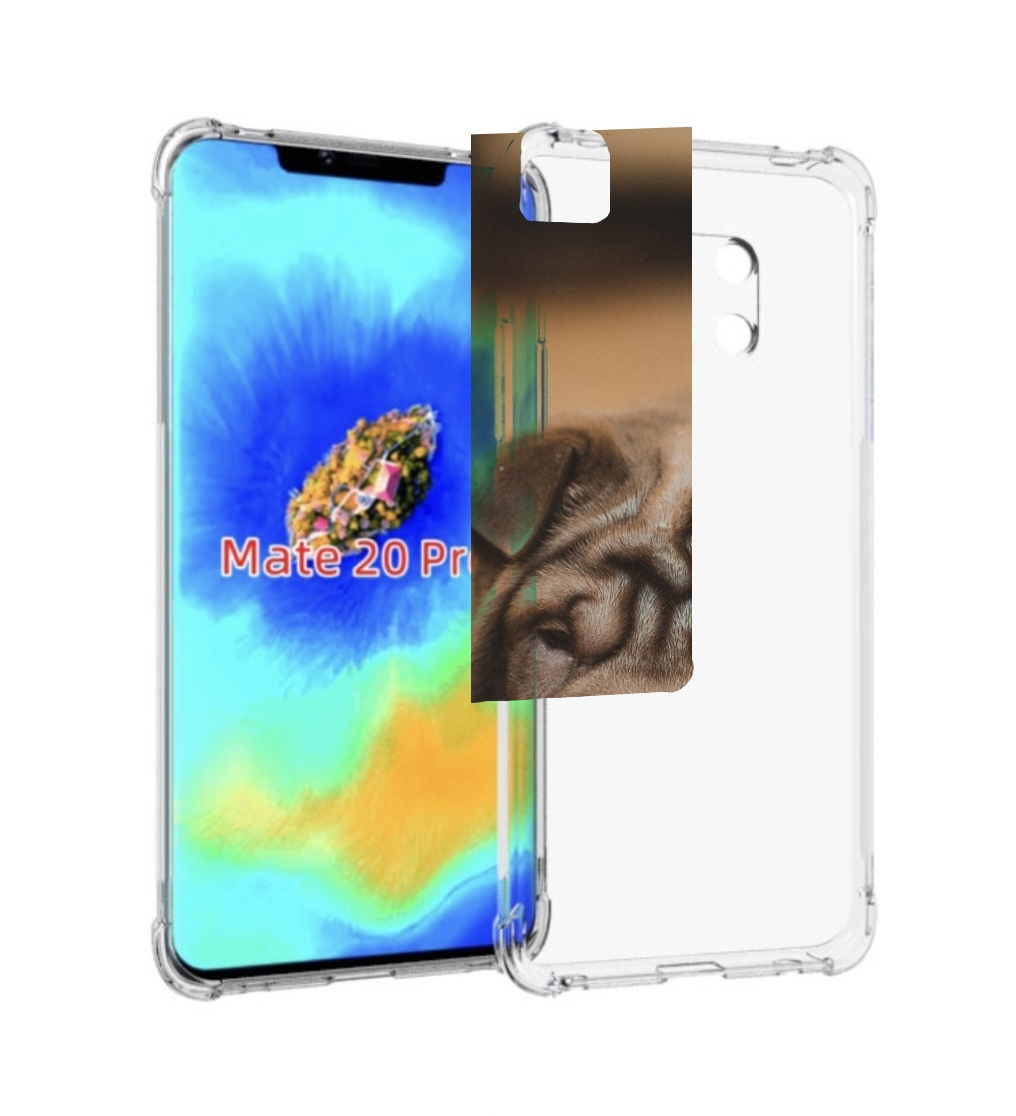 

Чехол MyPads шарпеи для Huawei Mate 20 Pro/Mate 20 RS 6.39, Прозрачный, Tocco