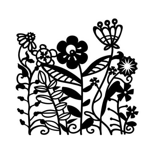 

Трафарет-силуэт Marabu 15*15см (008 цветы)