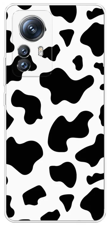 

Силиконовый чехол Awog "Пятна коровы" для Xiaomi 12S Pro, Черный;белый, 316150-1