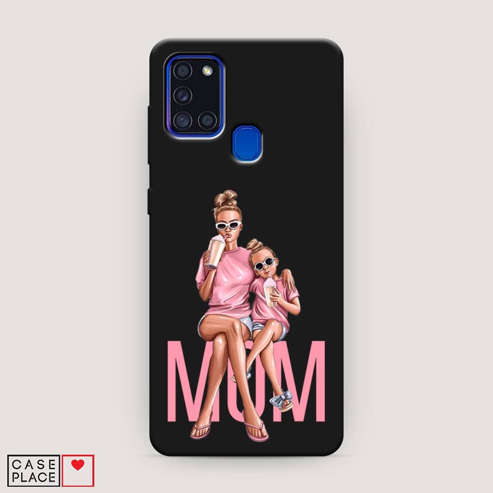 фото Матовый силиконовый чехол "lovely mom" на samsung galaxy a21s awog