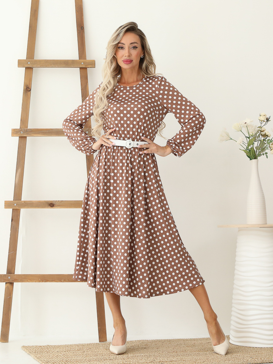 Платье женское Wisell П5-4560 бежевое 50 RU 3900₽