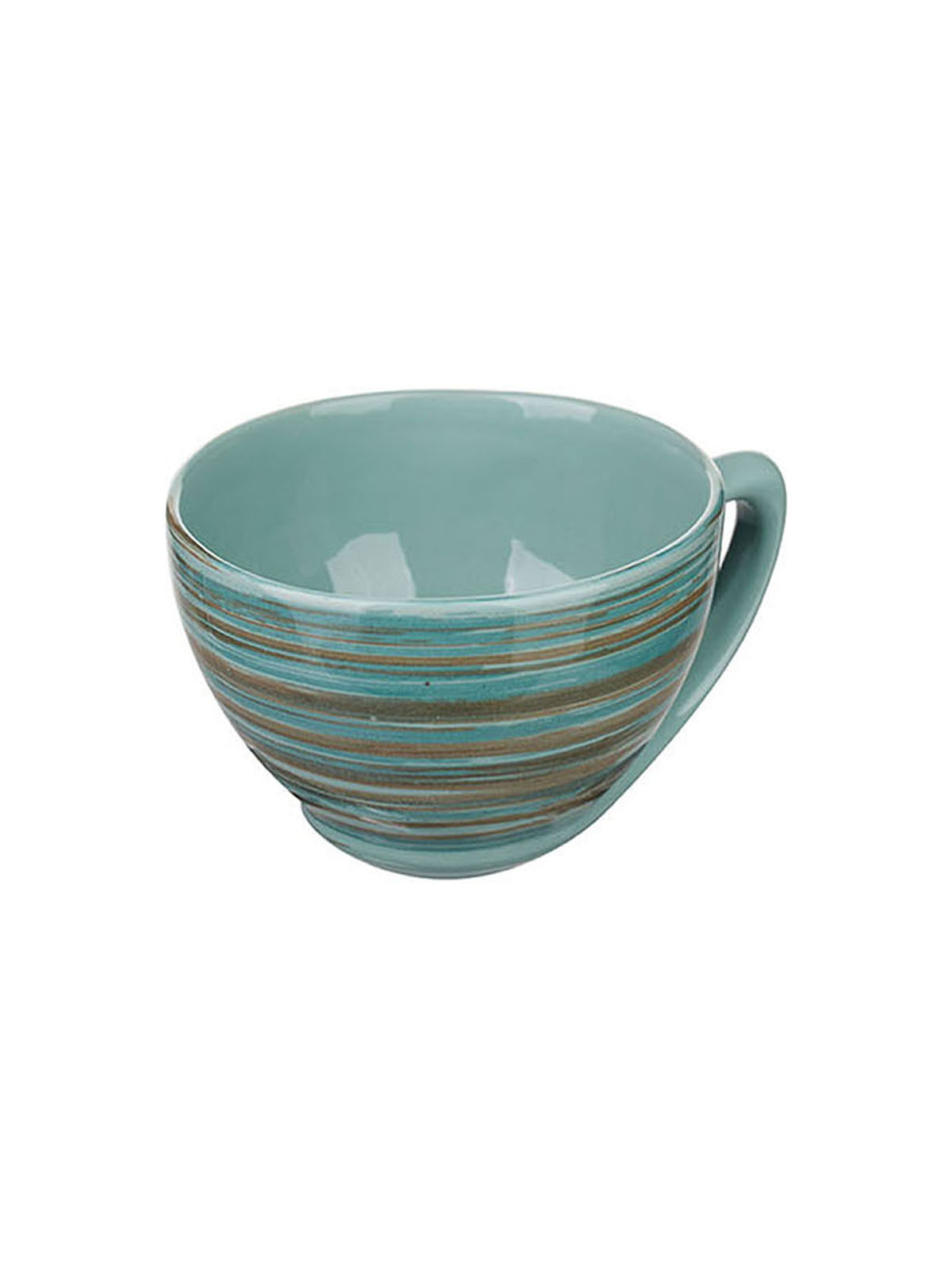 Голубые чайные чашки из Борисовской Керамики, 4 шт, 250 мл, Скандинавский стиль.