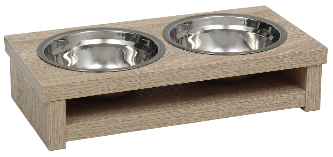 

Миска Пижон, 29,2x15x6,7 см, 2x250 мл, Бежевый