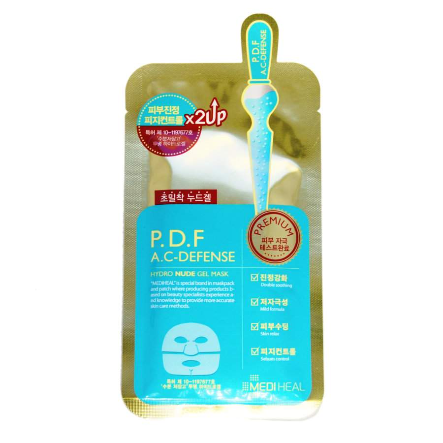 

Гидрогелевая маска для лица для жирной кожи Mediheal P.D.F AC-Defense Hydro Nude 3 шт, Гидрогелевая маска для лица
