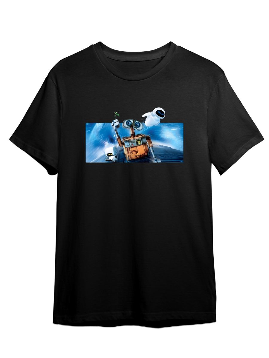 

Футболка унисекс СувенирShop Валли/WALL-E/Мультфильм 1 черная S, Черный, "Валли/WALL-E/Мультфильм" 1