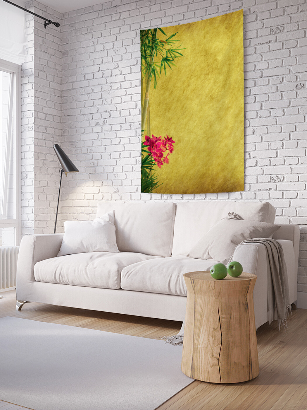 

Вертикальное фотопанно JoyArty Цветение под бамбуком, из ткани, 150х200 см