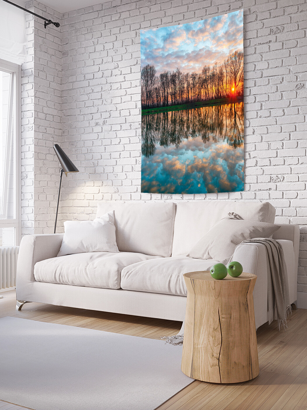 

Вертикальное фотопанно JoyArty Река в лесном укрытии, из ткани, 150х200 см