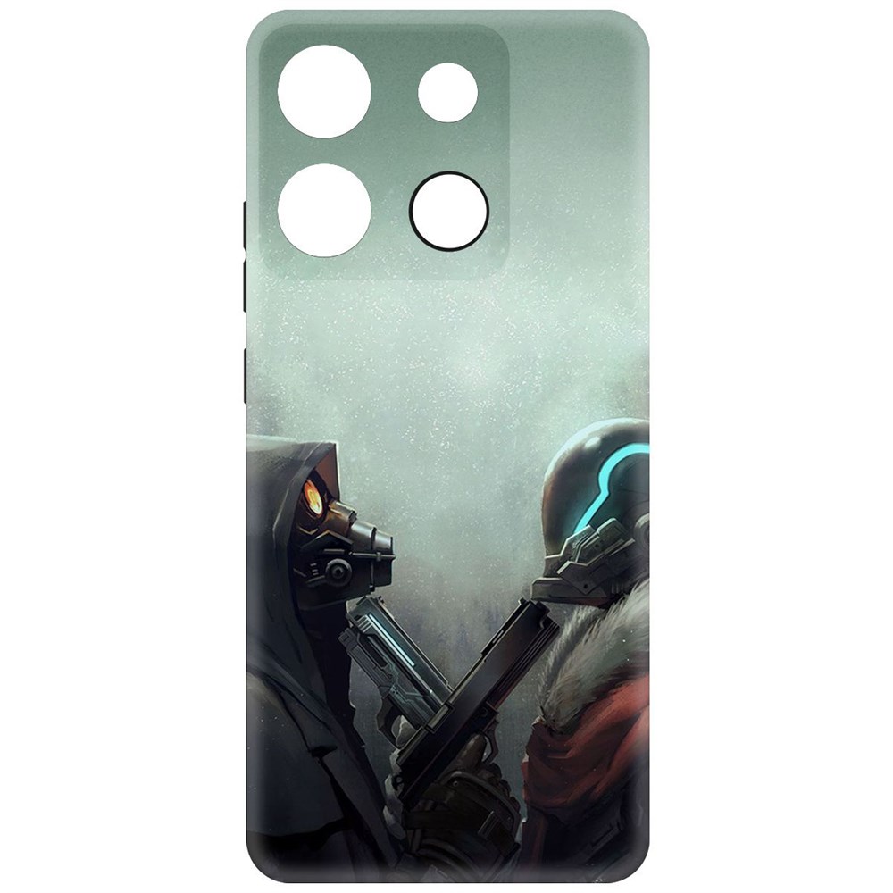 

Чехол-накладка Soft Case Cтандофф 2 (Standoff 2) - Противостояние для Infinix Smart 7 Plus, Черный
