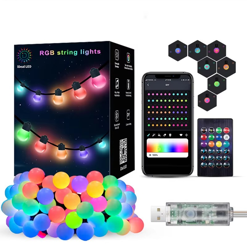 Гирлянда светодиодная RGB умная 10 м от BashMarket