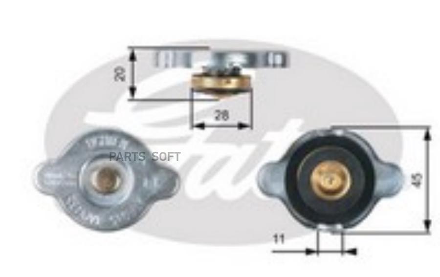

GATES Крышка радиатора GATES RC133