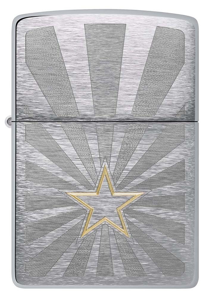 

Зажигалка ZIPPO Star Design 48657, Серебристый