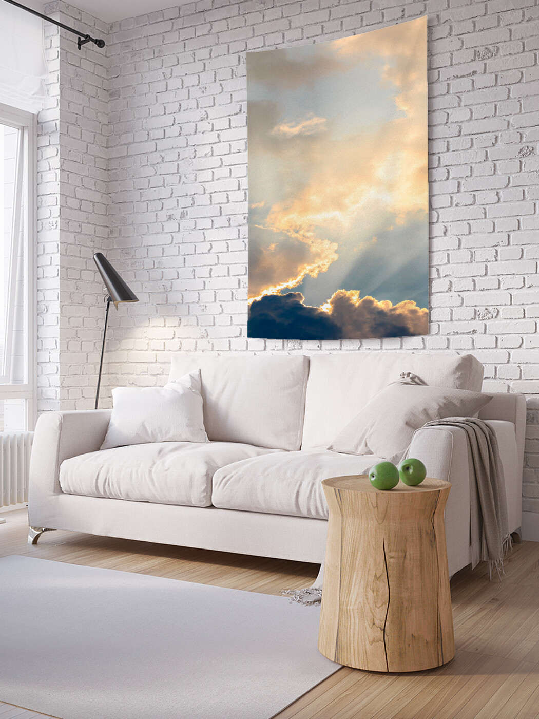 

Вертикальное фотопанно JoyArty Завораживающие облака, из ткани, 100х150 см