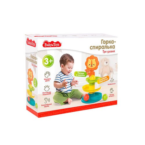 Десятое королевство Игрушка Горка-спиралька. Три уровня Baby toys 70010ДК