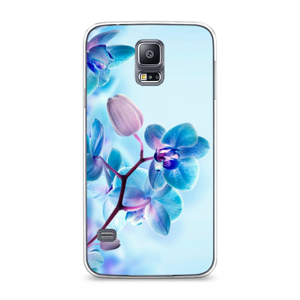 

Чехол Awog на Samsung Galaxy S5 "Голубая орхидея", Голубой;синий;фиолетовый, 24150-8