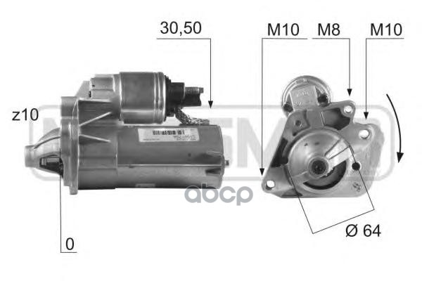 

Стартер Renault/Nissan 1.5dci 1.4kw Era арт. 220396