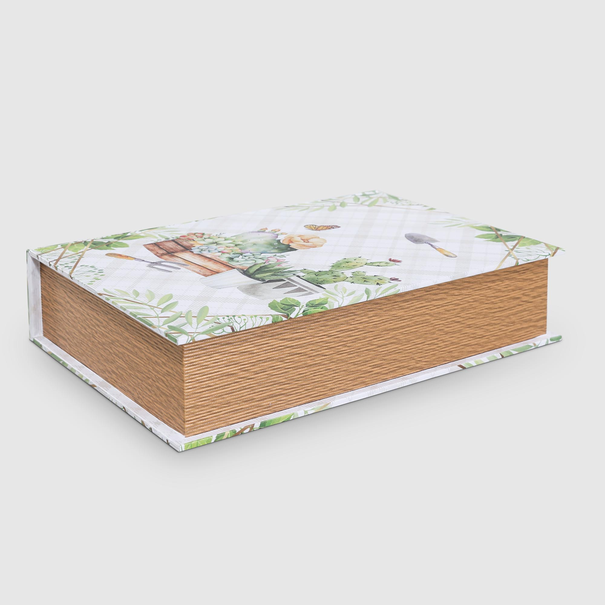 Шкатулка-книга Fuzhou star Сад 37,7x27,2x8,3 см разноцветная