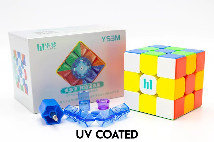 Кубик Рубика магнитный скоростной MoYu HuaMeng YS3M 3x3 Ball-Core UV coated, color